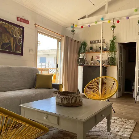 Dağ evi Chalet Sur Pilotis 10 Pers Wifi 2 Suites Familles 50 M Mer Clim *